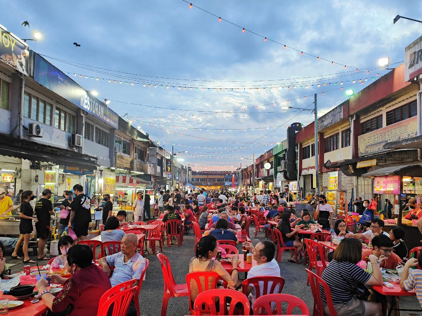 johor jaya food street