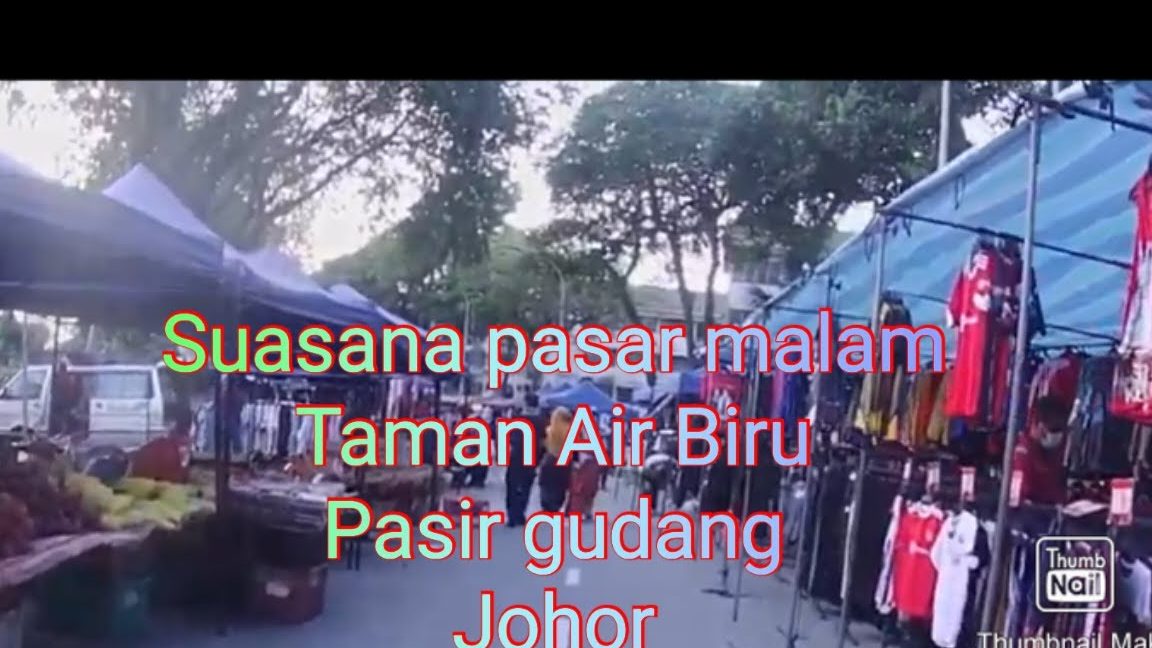 pasar malam taman air biru sabtu